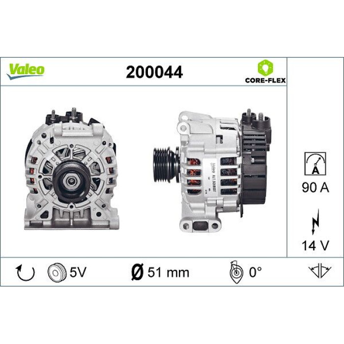 Valeo Lichtmaschine 200044 Valeo Lichtmaschine 200044