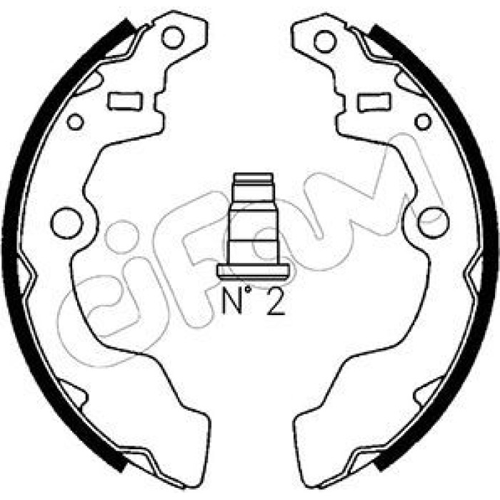CIFAM Bremsbackensatz 153-396 CIFAM Bremsbackensatz 153-396