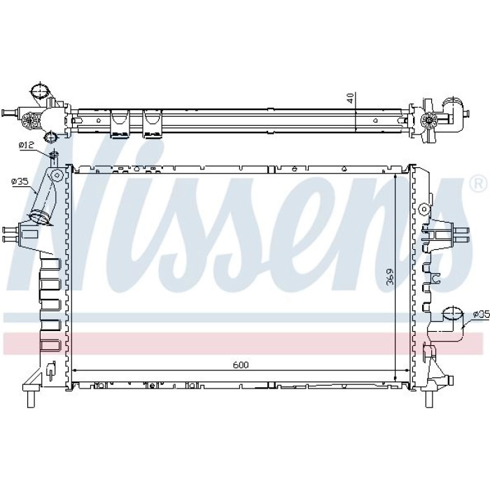 Nissens Wasserkühler PKW 63021A Nissens Wasserkühler PKW 63021A