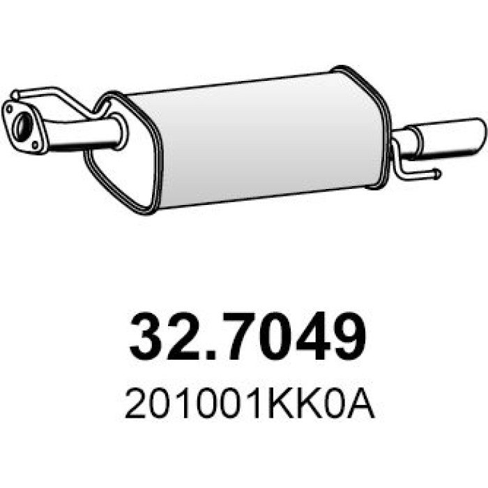 ASSO Endschalldämpfer 32.7049 ASSO Endschalldämpfer 32.7049