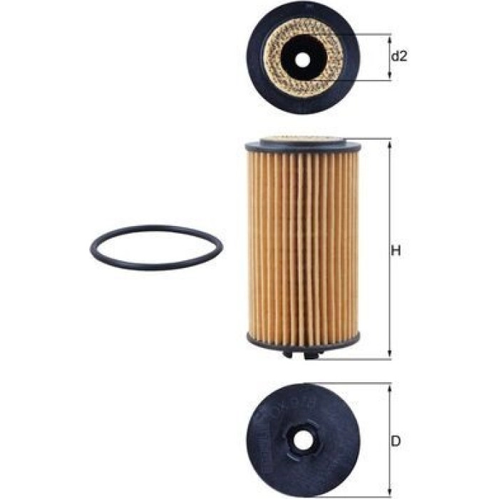 Mahle Original Ölfilter OX 978D Mahle Original Ölfilter OX 978D