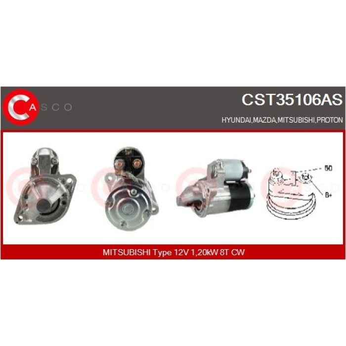 CASCO Anlasser CST35106AS CASCO Anlasser CST35106AS