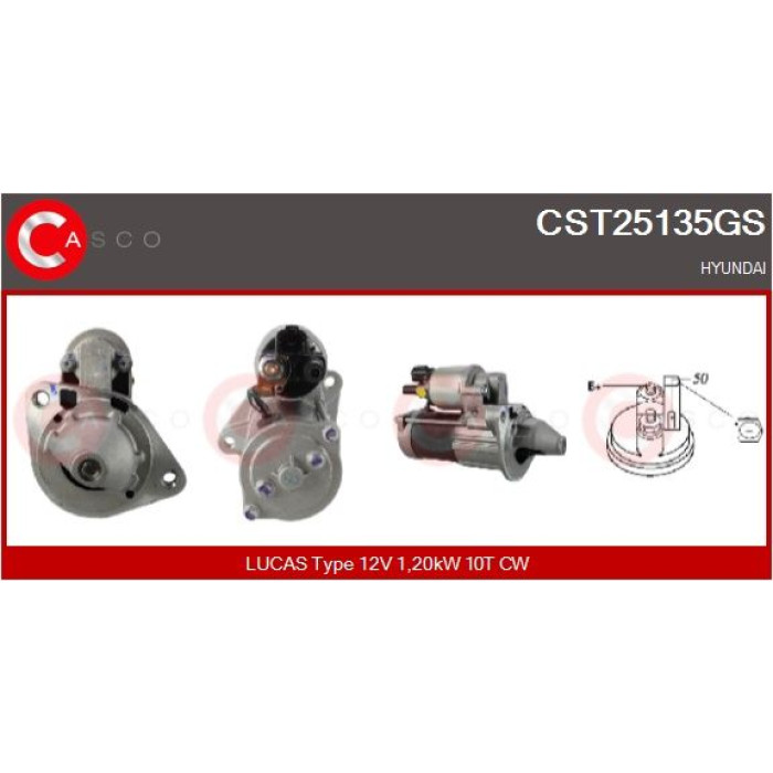 CASCO Anlasser CST25135GS CASCO Anlasser CST25135GS