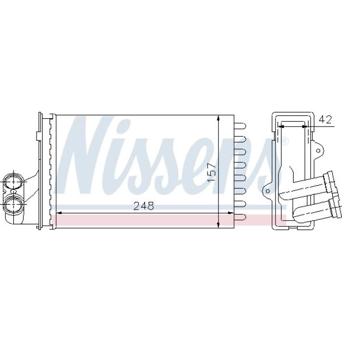 Nissens Heizungskühler PKW 72984 Nissens Heizungskühler PKW 72984