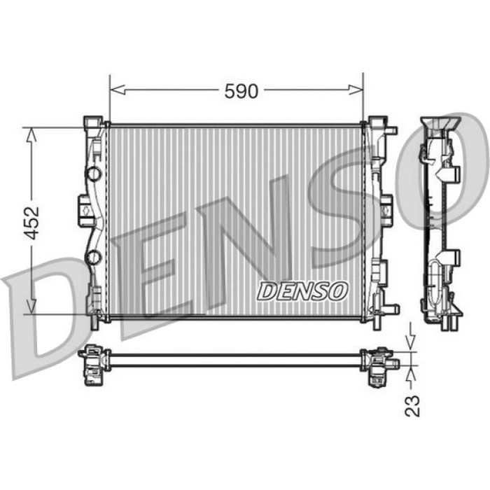 Denso Motorkühler DRM23055 Denso Motorkühler DRM23055