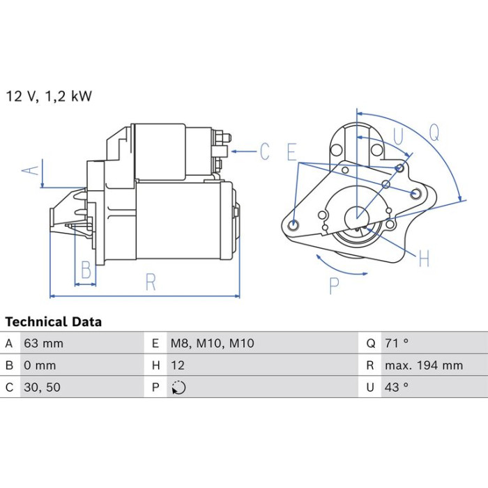 Bosch Starter 0 986 026 060 Bosch Starter 0 986 026 060