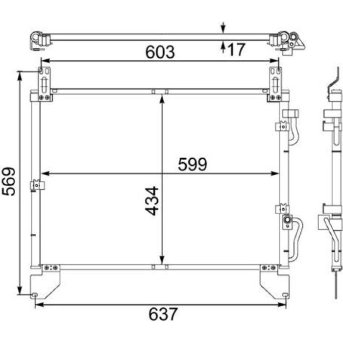 MAHLE Kondensator, Klimaanlage AC 480 000S MAHLE Kondensator, Klimaanlage AC 480 000S