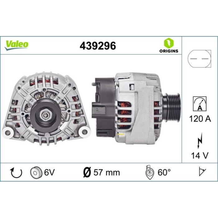 439296 Valeo Lichtmaschine 439296 439296 Valeo Lichtmaschine 439296