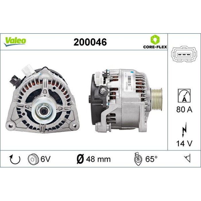 Valeo Lichtmaschine 200046 Valeo Lichtmaschine 200046