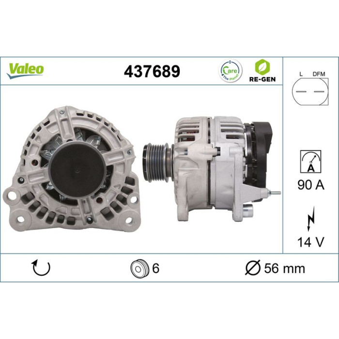 Valeo Lichtmaschine 437689 Valeo Lichtmaschine 437689
