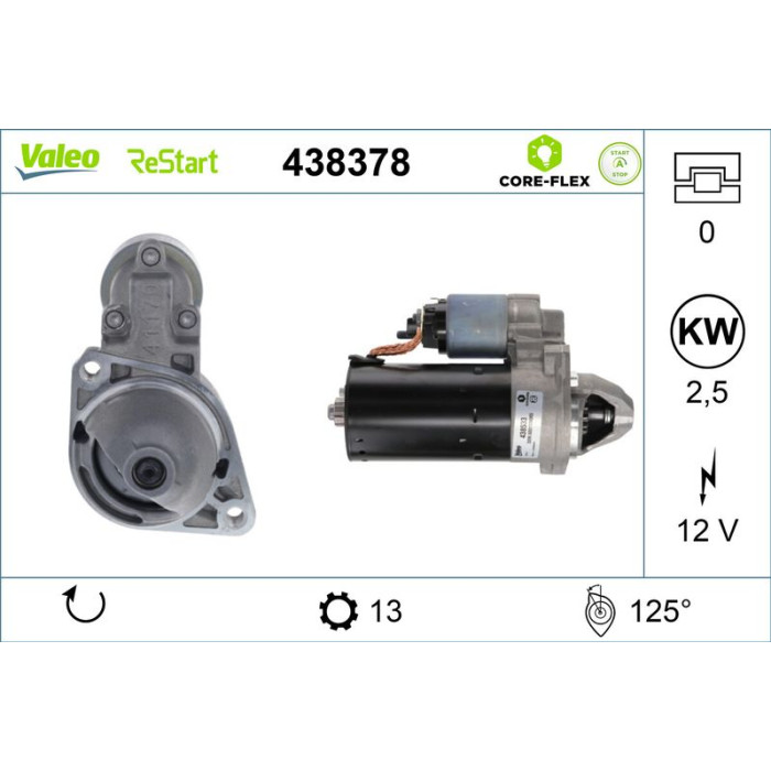 Valeo Anlasser 438378 Valeo Anlasser 438378