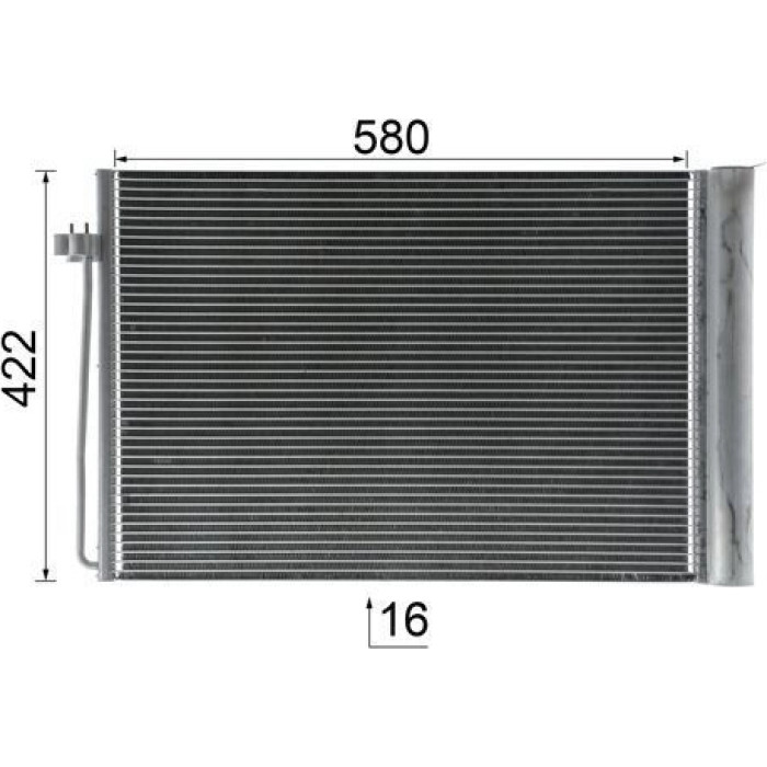 MAHLE Kondensator, Klimaanlage AC 344 000P MAHLE Kondensator, Klimaanlage AC 344 000P