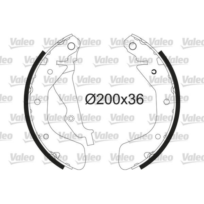 Valeo Bremsbacken 564213 Valeo Bremsbacken 564213