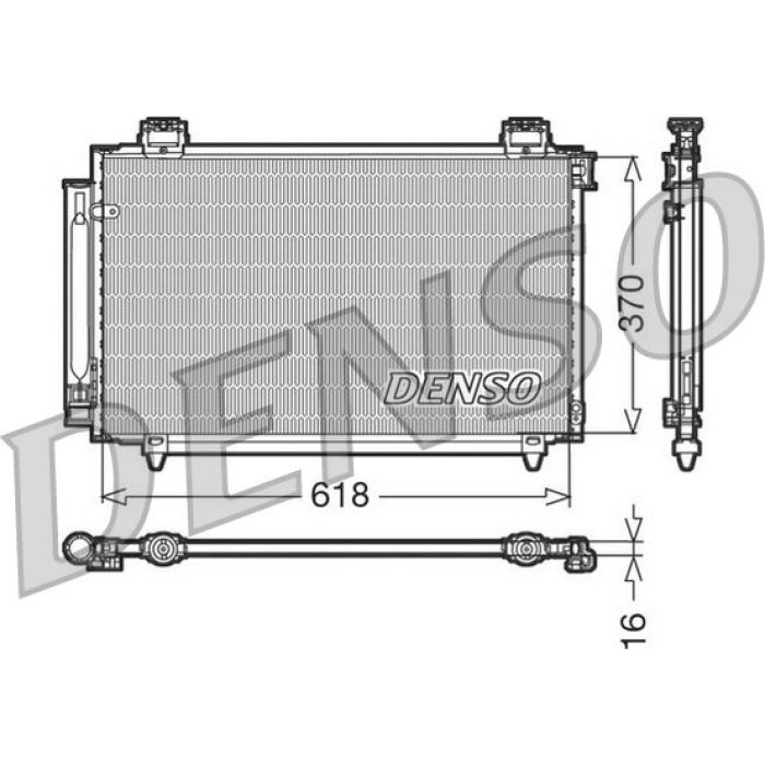 Denso Klimakondensator DCN50016 Denso Klimakondensator DCN50016