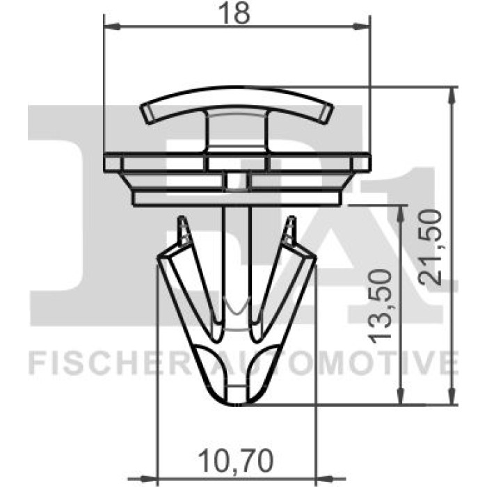 FA1 Befestigungsclip Zier-/Schutzleiste 11-40078.10 FA1 Befestigungsclip Zier-/Schutzleiste 11-40078.10