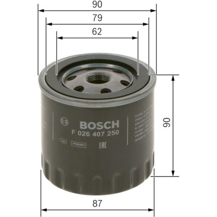 F 026 407 250 Bosch Ölfilter F 026 407 250