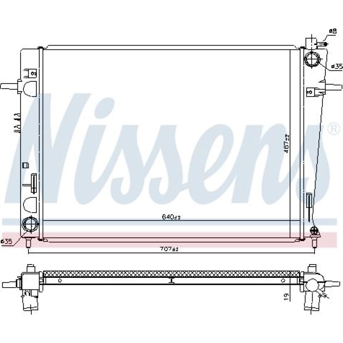 Nissens Wasserkühler PKW 675063 Nissens Wasserkühler PKW 675063