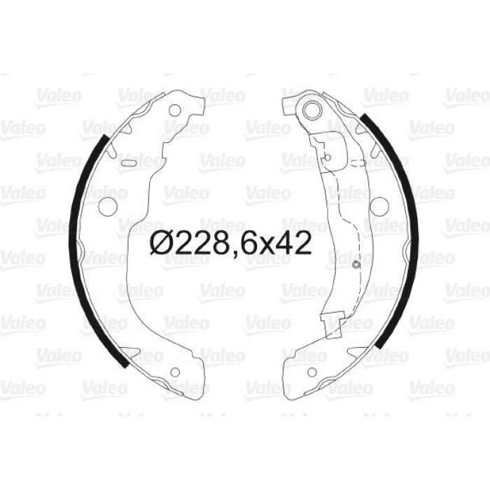 Valeo Bremsbacken 564067 Valeo Bremsbacken 564067