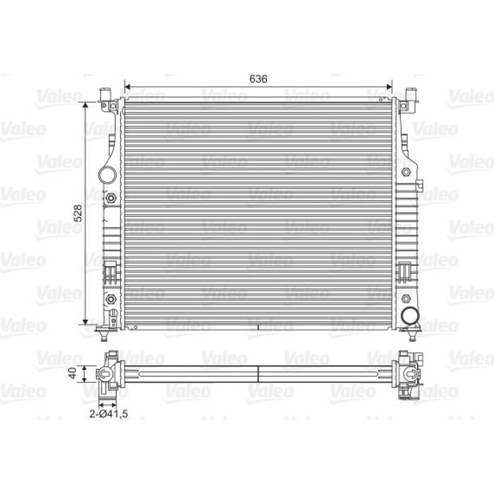 Valeo Motorkühler 701569 Valeo Motorkühler 701569