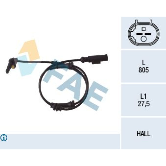 FAE Sensor, Raddrehzahl 78048 FAE Sensor, Raddrehzahl 78048
