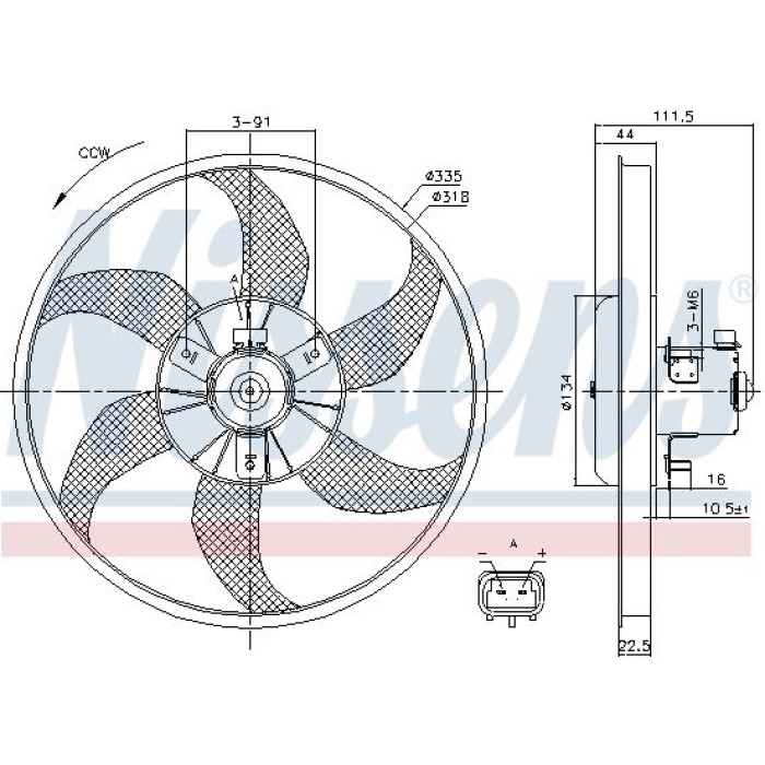 Nissens Kühlerlüfter PKW 85782 Nissens Kühlerlüfter PKW 85782