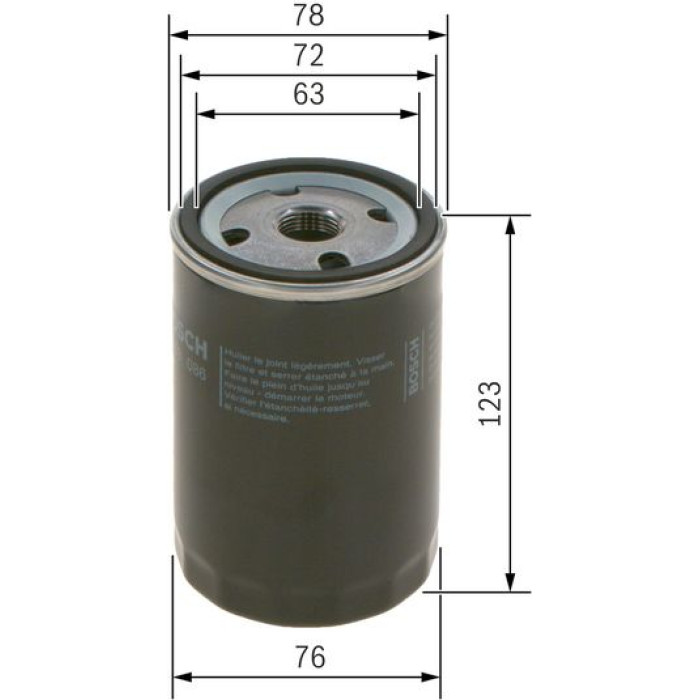 Bosch Ölfilter 0 451 103 086 Bosch Ölfilter 0 451 103 086