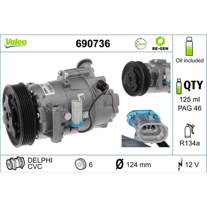 Valeo Kompressor 690736 Valeo Kompressor 690736