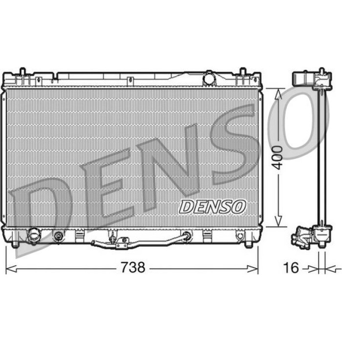 Denso Motorkühler DRM50043 Denso Motorkühler DRM50043