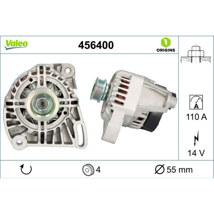 Valeo Lichtmaschine 456400 Valeo Lichtmaschine 456400