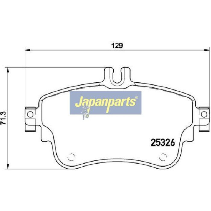 Japanparts Bremsbeläge PA-0547AF Japanparts Bremsbeläge PA-0547AF