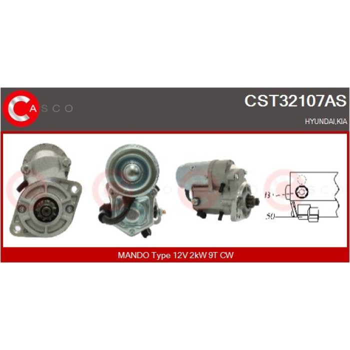 CASCO Anlasser CST32107AS CASCO Anlasser CST32107AS