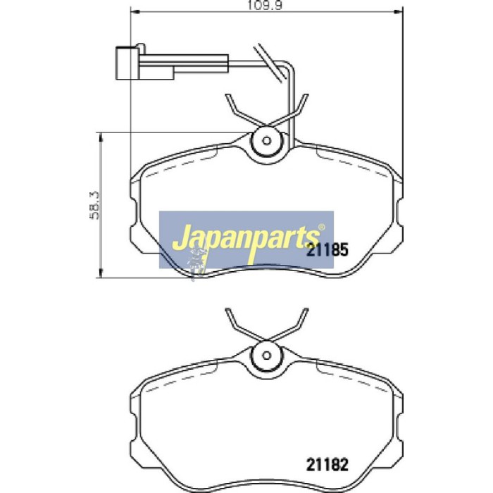 Japanparts Bremsbeläge PA-0218AF Japanparts Bremsbeläge PA-0218AF