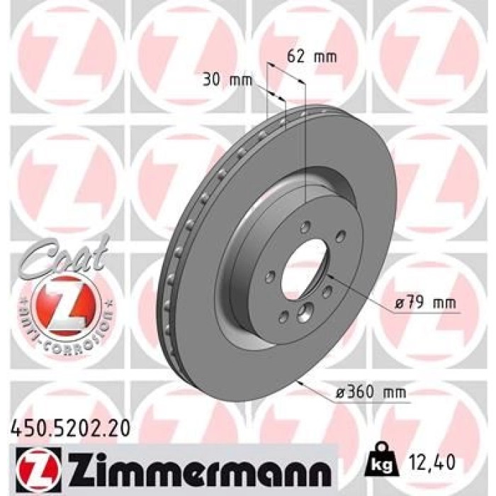 Zimmermann Bremsscheibe 450.5202.20