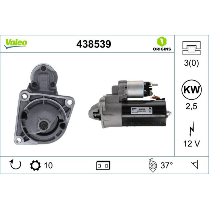 Valeo Anlasser 438539 Valeo Anlasser 438539