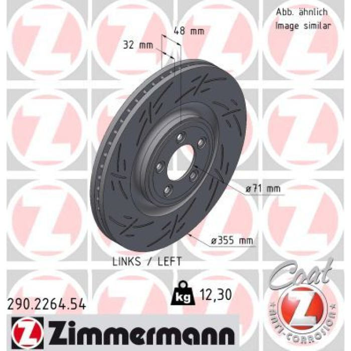 Zimmermann Bremsscheibe 290.2264.54
