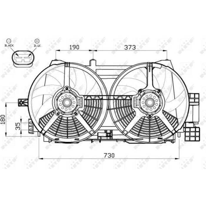 NRF Kühlerlüfter 47556 NRF Kühlerlüfter 47556