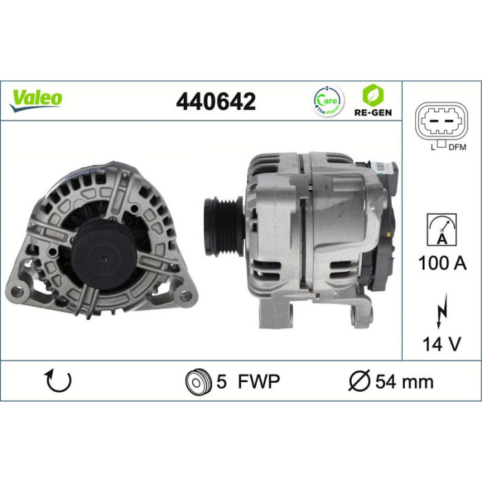 Valeo Lichtmaschine 440642 Valeo Lichtmaschine 440642