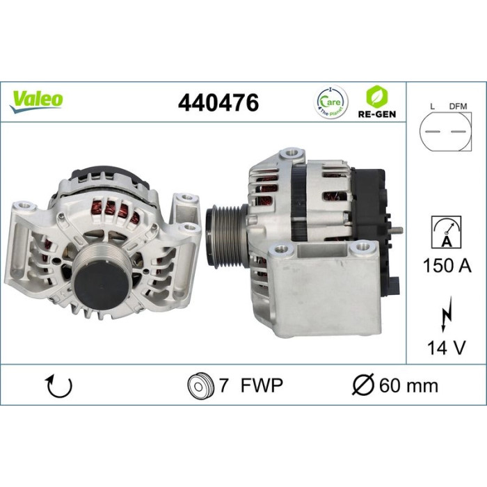 Valeo Lichtmaschine 440476