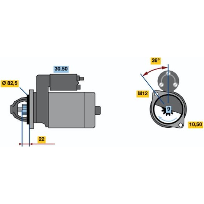 Bosch Starter 0 986 016 890 Bosch Starter 0 986 016 890