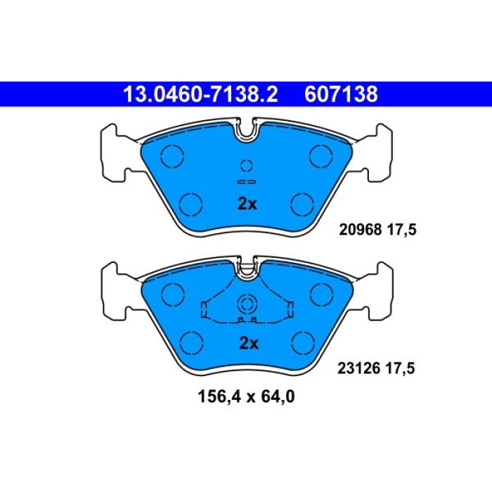 13.0460-7138.2 ATE Bremsbelagsatz 13.0460-7138.2 13.0460-7138.2 ATE Bremsbelagsatz 13.0460-7138.2