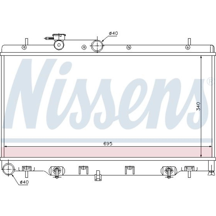 Nissens Wasserkühler PKW 64114 Nissens Wasserkühler PKW 64114