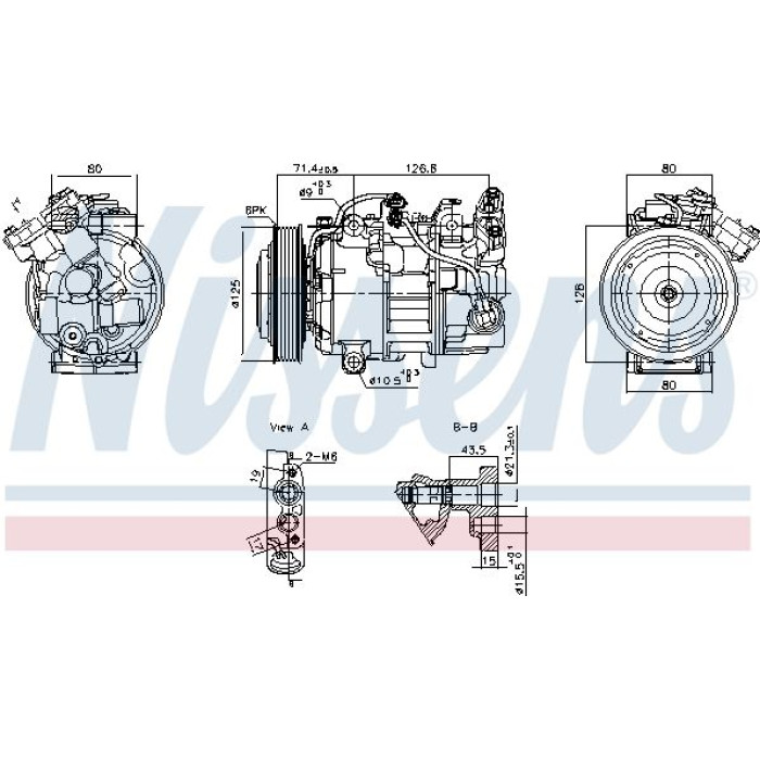 Nissens Klimakompressor PKW 891043 Nissens Klimakompressor PKW 891043