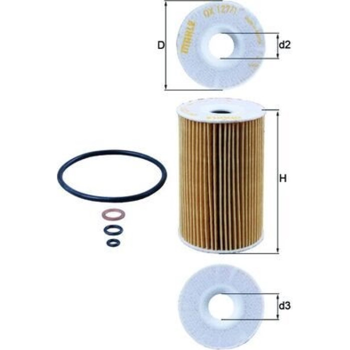 Mahle Original Ölfilter OX 127/1D