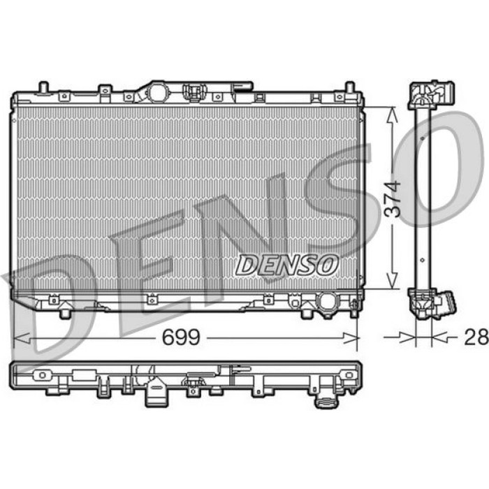 Denso Motorkühler DRM50014 Denso Motorkühler DRM50014