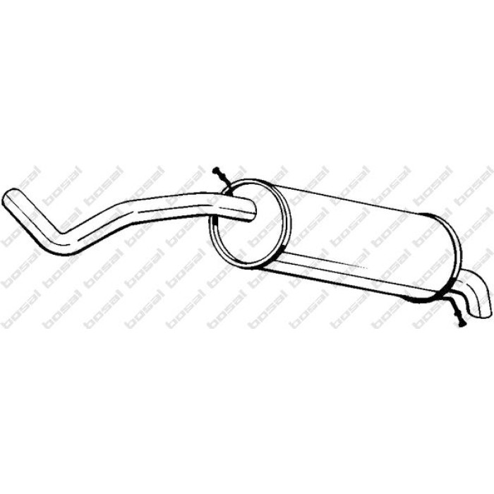 Bosal Schalldämpfer 279-757 Bosal Schalldämpfer 279-757