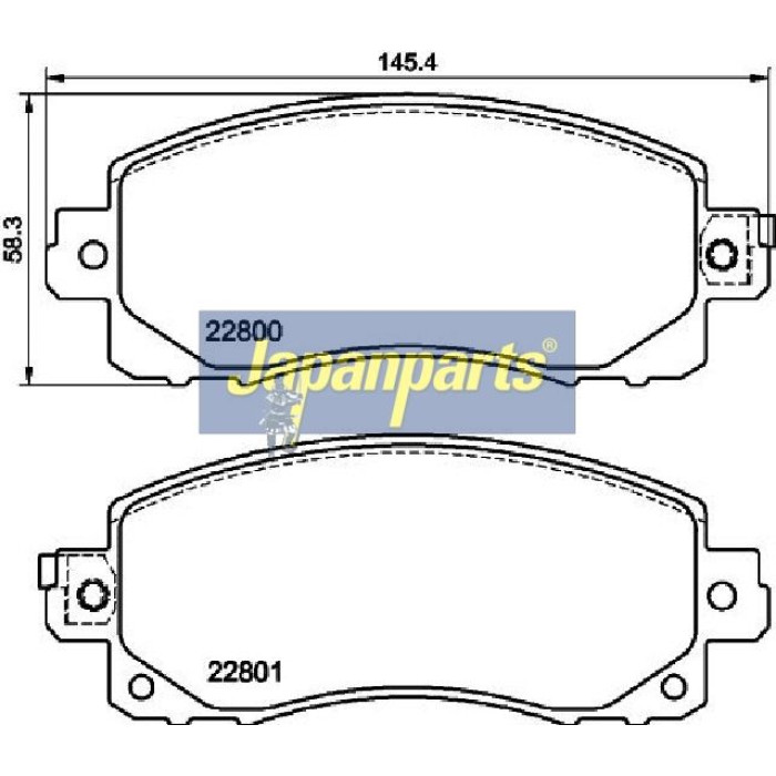Japanparts Bremsbeläge PA-713AF