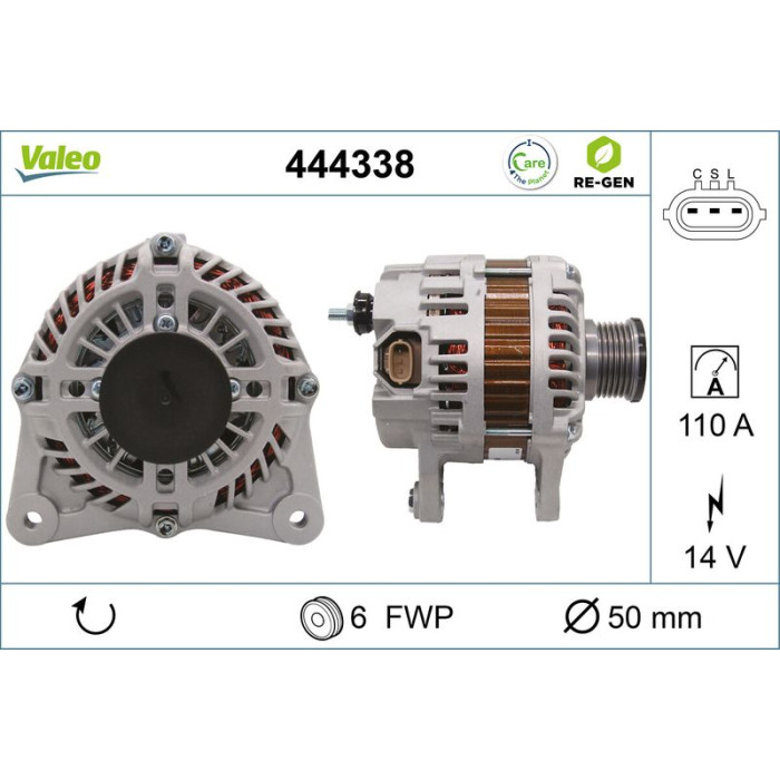 Valeo Lichtmaschine 444338 Valeo Lichtmaschine 444338