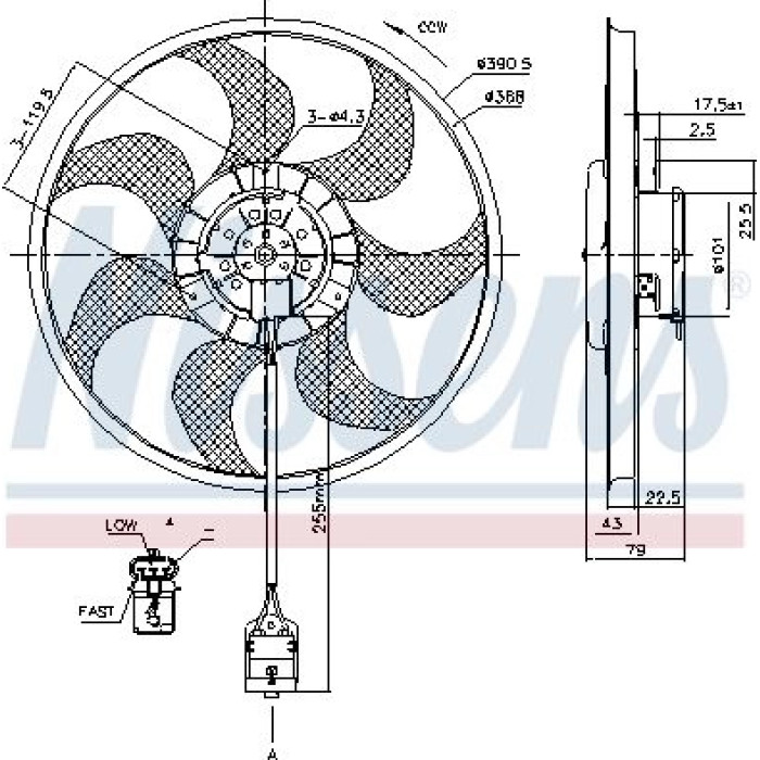 Nissens Kühlerlüfter PKW 85777