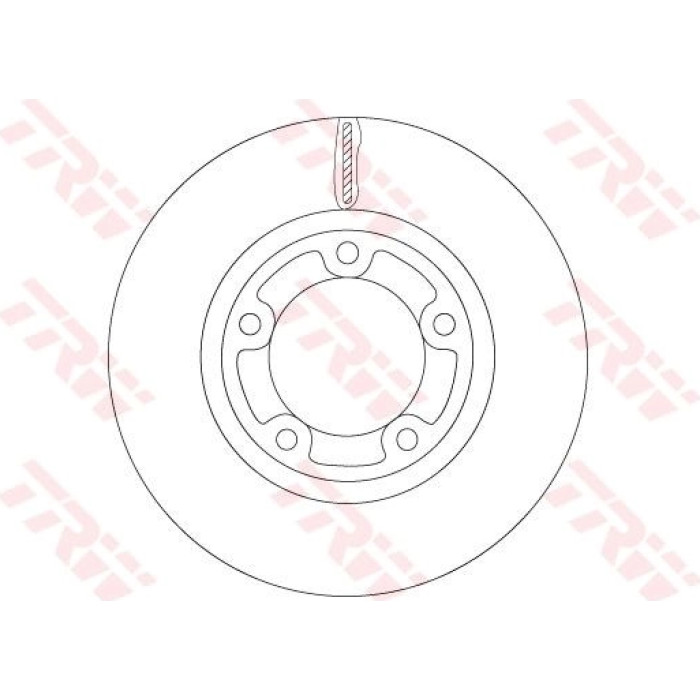 TRW Bremsscheibe Vorderachse DF6712 TRW Bremsscheibe Vorderachse DF6712