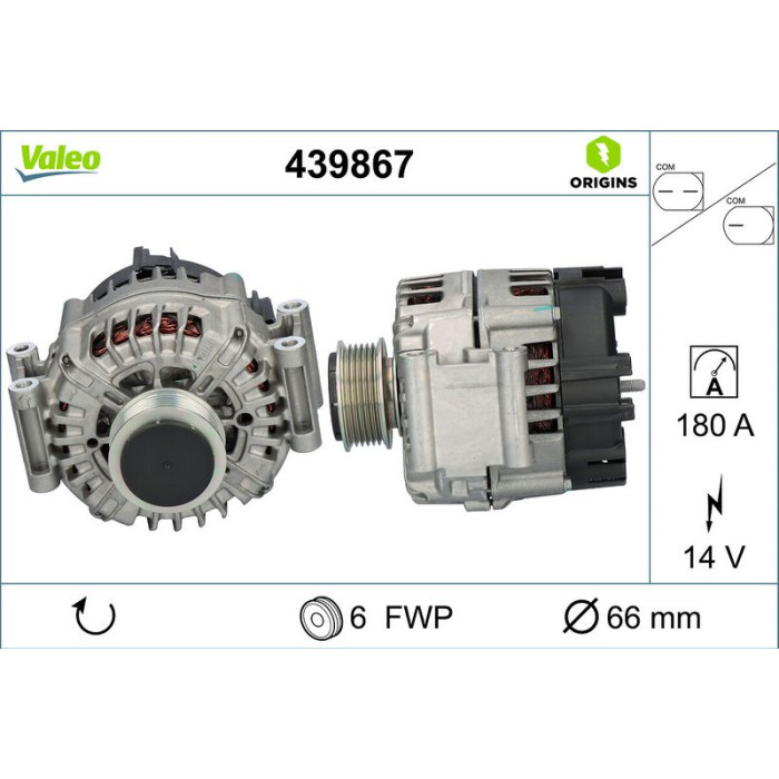 Valeo Lichtmaschine 439867 Valeo Lichtmaschine 439867